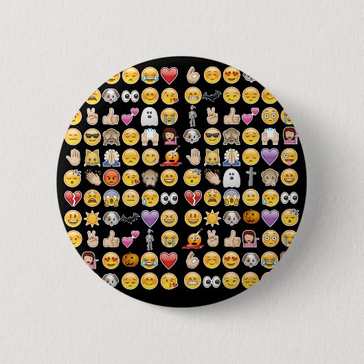 Badge Rond 5 Cm halloween emoji (Devant)