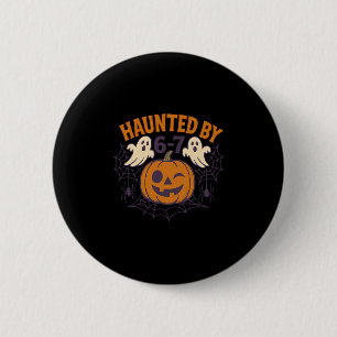 Badge Rond 5 Cm Halloween ensorcelé Ensorcelé 67 Numéro 67 Six Sep