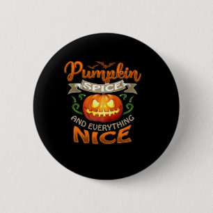 Badge Rond 5 Cm Halloween épices Citrouilles Tout Nice Jack-O'-La