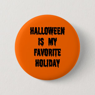 Badge Rond 5 Cm Halloween est ma goupille préférée de vacances