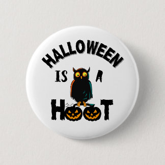 Badge Rond 5 Cm Halloween est une saison de Hoot