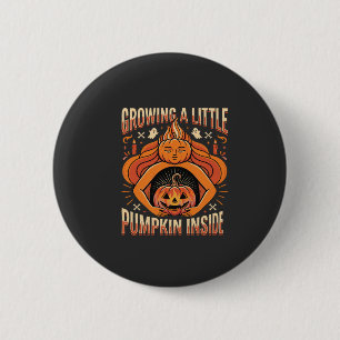 Badge Rond 5 Cm Halloween Faire Pousser un Petit Citrouille à l'In