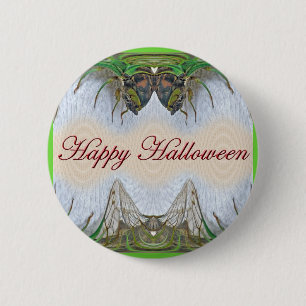 Badge Rond 5 Cm Halloween Fantasmagorical Cicada Items