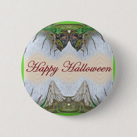 Badge Rond 5 Cm Halloween Fantasmagorical Cicada Items (Devant)