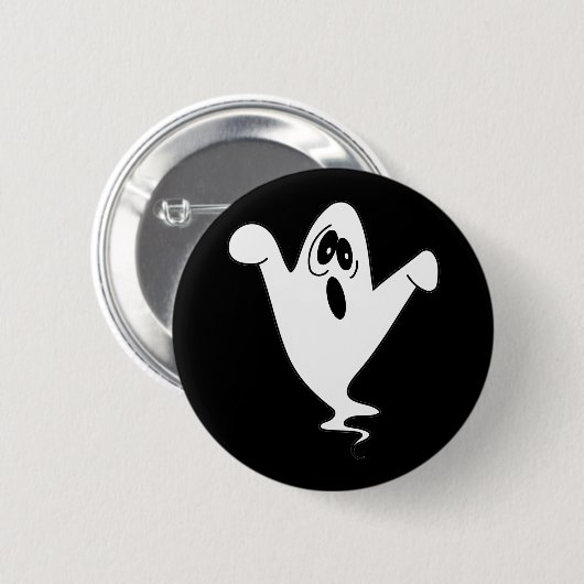 Badge Rond 5 Cm Halloween Fantôme mou Howt (Devant & derrière)
