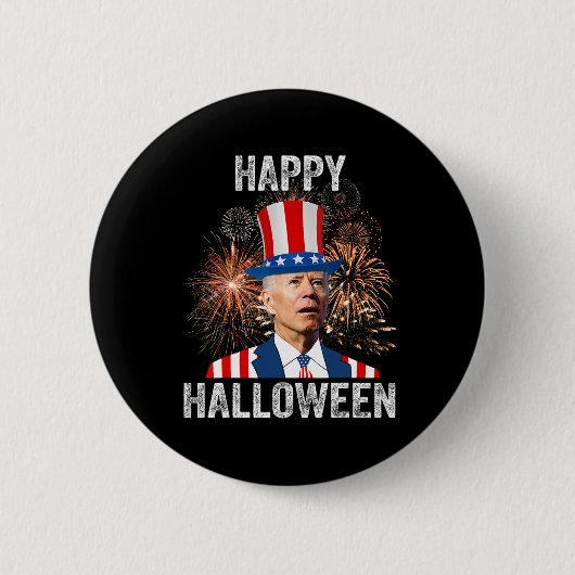 Badge Rond 5 Cm Halloween Funny Happy (Devant)