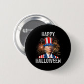 Badge Rond 5 Cm Halloween Funny Happy (Devant & derrière)