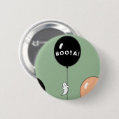 Badge Rond 5 Cm Halloween ghost (Devant & derrière)