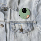 Badge Rond 5 Cm Halloween ghost (En situation)