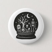 Badge Rond 5 Cm Halloween Globe (Devant)