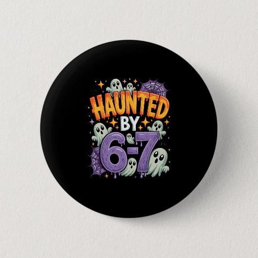 Badge Rond 5 Cm Halloween Haunted 67 Six Seven Meme 1 (25)  (Devant)