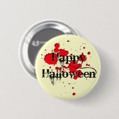 Badge Rond 5 Cm Halloween heureux (Devant & derrière)