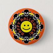 Badge Rond 5 Cm Halloween heureux (Devant)