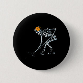 Badge Rond 5 Cm Halloween Ice Hockey Skeleton Costume Boys Kids Yo