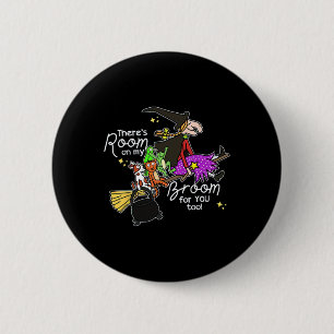 Badge Rond 5 Cm Halloween Il y a de la place sur ma chambre pour t