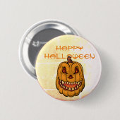 Badge Rond 5 Cm Halloween Jack-O-Lantern (Devant & derrière)