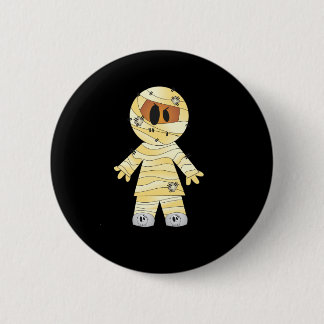 Badge Rond 5 Cm Halloween Kawaii Cute Mummy