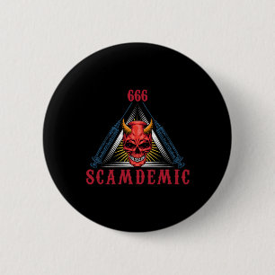 Badge Rond 5 Cm Halloween Mad Scientifique Mal Genius