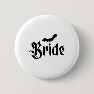 Badge Rond 5 Cm Halloween Mariage Éffrayant mariée mariée Couple M