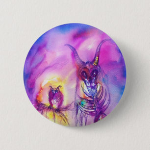 Badge Rond 5 Cm HALLOWEEN MONSTERS / ORK WAR Imaginaire