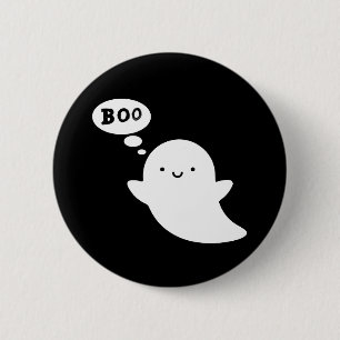 Badge Rond 5 Cm Halloween noir huent le bouton