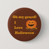 Badge Rond 5 Cm halloween oh mon bouton gourde (Devant)