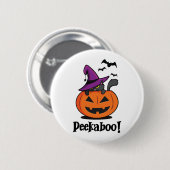 Badge Rond 5 Cm Halloween Peekaboo (Devant & derrière)