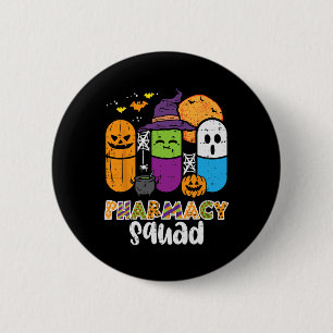 Badge Rond 5 Cm Halloween Pharmacy Squad PIlls Costume Pharmaciste