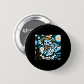 Badge Rond 5 Cm Halloween professeur d'art fantôme (Devant & derrière)