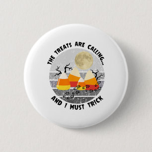 Badge Rond 5 Cm Halloween Randonnée Funny Hiker Nature Loover Camp