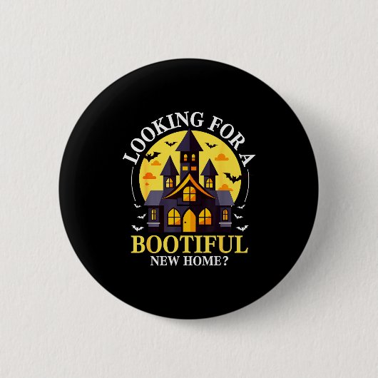 Badge Rond 5 Cm Halloween Real Estate Agent Funny Realtor Bootiful (Devant)