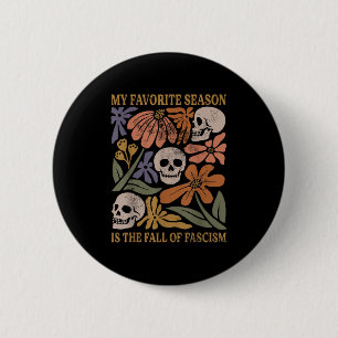 Badge Rond 5 Cm Halloween Rétro Ma Saison Préférée Est L'Automne D