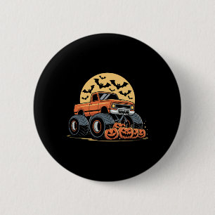 Badge Rond 5 Cm Halloween S Pour Enfants Garçons Monster Truck Cit