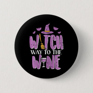 Badge Rond 5 Cm Halloween Sorcière Chemin À Drôle Pun Costume Fête