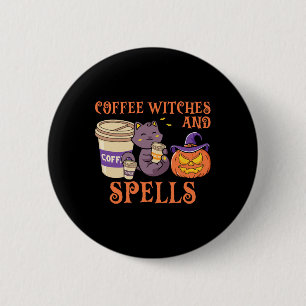 Badge Rond 5 Cm Halloween sorcières Éffrayantes sorcières et sorci