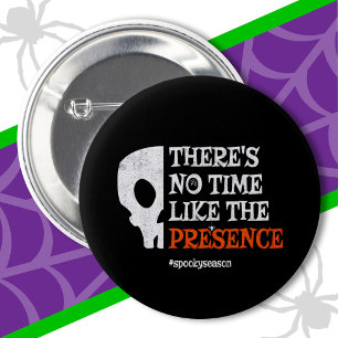Badge Rond 5 Cm Halloween Spirit Crâne Éffrayant Funny Halloween