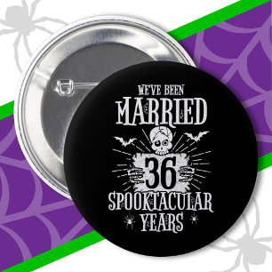 Badge Rond 5 Cm Halloween Spooktacular 36ème anniversaire de Maria
