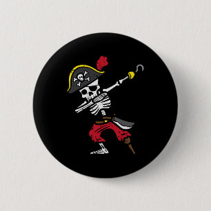 Badge Rond 5 Cm Halloween Squelette Pirate Dab Costume garçon Enfa