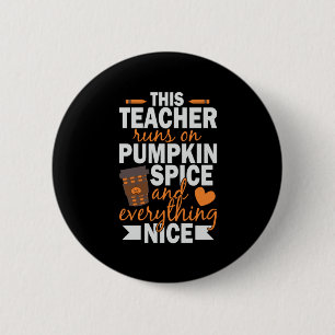 Badge Rond 5 Cm Halloween This Teacher Runs