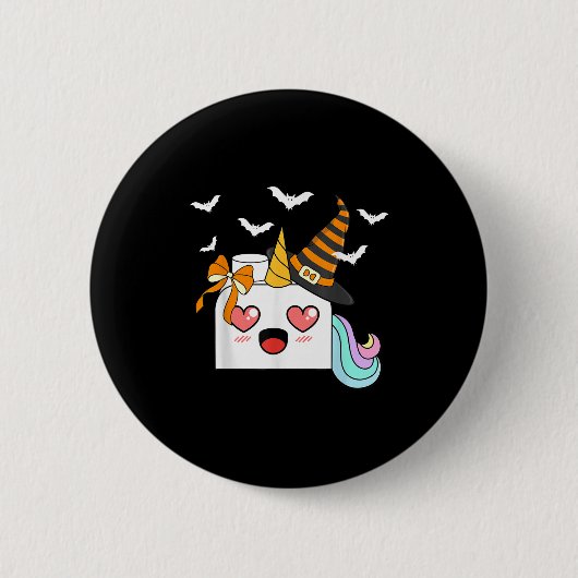 Badge Rond 5 Cm Halloween Unicorn Master Builder Blocks Bâtiment K (Devant)