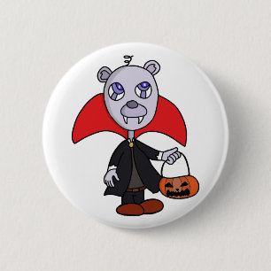 Badge Rond 5 Cm Halloween Vampire Trick or Treat