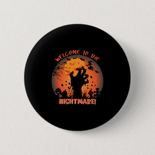 Badge Rond 5 Cm Halloween Welcome