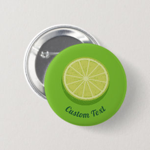 Badge Rond 5 Cm Halte Lime