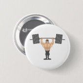 Badge Rond 5 Cm Haltérophilie (Devant & derrière)