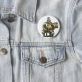 Badge Rond 5 Cm Haltérophilie (En situation)