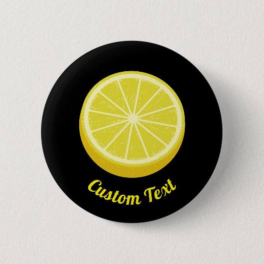 Badge Rond 5 Cm Halve Lemon (Devant)