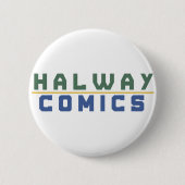 Badge Rond 5 Cm Halway Comics or (Devant)