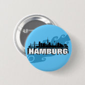 Badge Rond 5 Cm Hambourg Button / Feker / Pin (Devant & derrière)