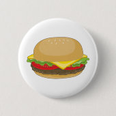 Badge Rond 5 Cm Hamburger (Devant)