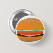 Badge Rond 5 Cm Hamburger (Devant & derrière)